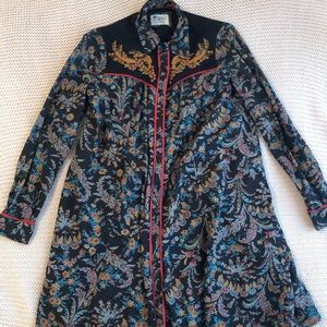 Blue Western Style Anthropologie Dress